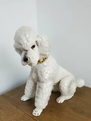 Buy Vintage 1950s Keramos~ Austria Poodle Figurine 9  Dog Porcelain CUTE!! • 58.73£