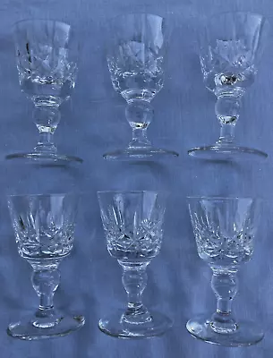 Buy 6 X Thomas WEBB Crystal - KINGSWINFORD Cut ? - 3  Liqueur Glasses - 1980s. • 9.50£