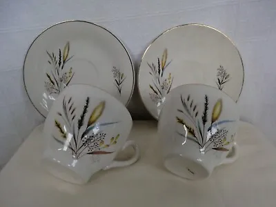 Buy Barratts Vintage Delphatic White Tableware Reg No. X2 Cups And Saucers . • 6£