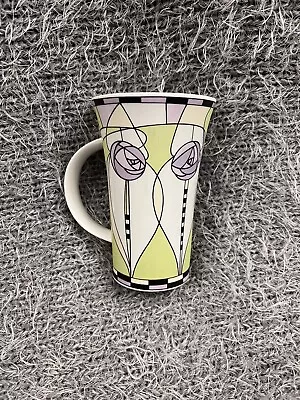 Buy Tall Dunoon Strone Stoneware Latte Mug In The Style Of Mackintosh Purple Green • 9.99£