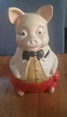 Buy Mr  Piggy Ellgreave Pottery England Money Bank Large • 15£