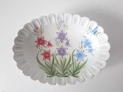 Buy Vintage Radford Pottery Hand Painted Floral Footed Bon Bon Dish /Trinket Bowl  • 8£