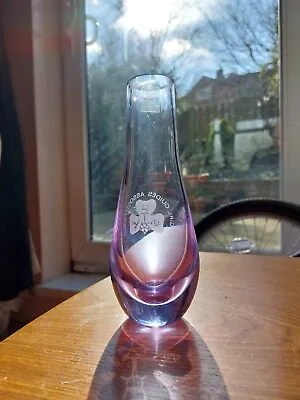 Buy Vintage Amethyst Coloured Caithness Glass Vase • 3.50£
