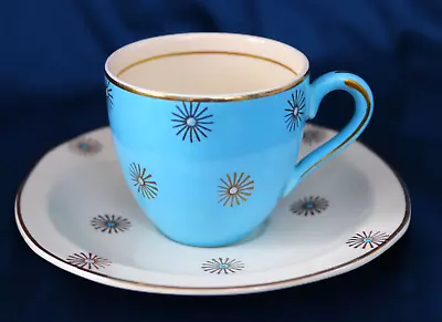 Buy Vintage Mid-Century Alfred Meakin Morning Star Demitasse Coffee Cup & Saucer • 9£