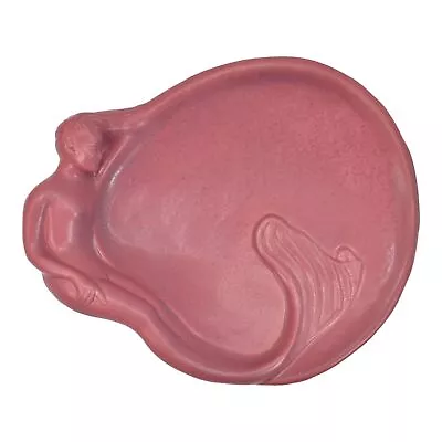 Buy Van Briggle 1990s Art Nouveau Pottery Persian Rose Mermaid Ceramic Tray Manuszak • 195.80£