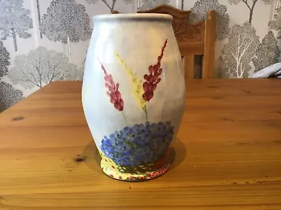 Buy Hand Painted Art Deco Floral Patterned Cylindrical Shaped Radford Pottery Vase • 19.99£