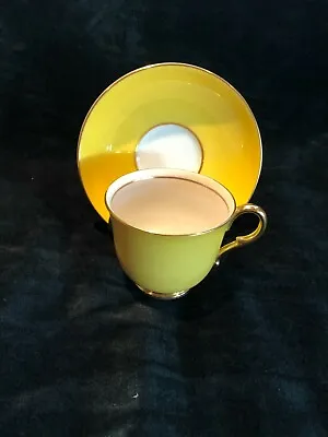 Buy Paragon English China PAR3389 Beautiful Yellow Cup & Saucer EUC Rare Pattern • 17.99£
