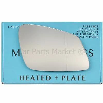 Buy Right Side Wide Angle Wing Mirror Glass For BMW 5 Series 10-16 Heated +plate GT • 12.39£
