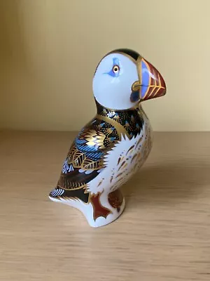 Buy Royal Crown Derby Puffin Paperweight,  VGC, Gold Stopper • 48£