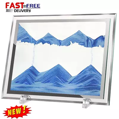 Buy Moving Sand Art Picture Glass Quicksand Painting 3D Deep Sea Sandscape HOT UK • 5.89£