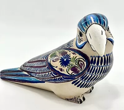 Buy Vintage Hand Painted Parrot Mexican Pottery/Large 11.5”L X 8.25”T/Artist Signed • 30.24£