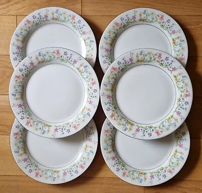 Buy Crown Ming Fine China Set Of Plates Floral Porcelain 6 Piece 10.5  Side Dishes • 45£