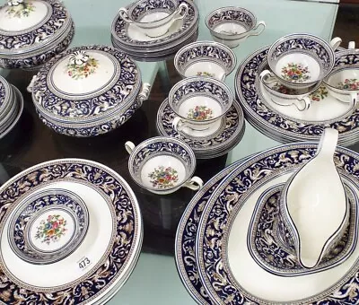 Buy Wedgwood Florentine (dark Blue) Tableware, *sold Individually, Take Your Pick* • 9.99£