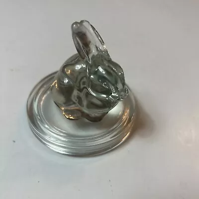 Buy Vintage Clear Glass Bunny Paperweight • 17.91£