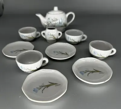 Buy Vintage 11 Piece Ceramic Floral Children's Tea Set • 11.88£