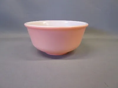 Buy Hazel Atlas Pink Fired On Milk Glass Mixing Bowl 8  Moderntone Platonite Pastel • 86.85£