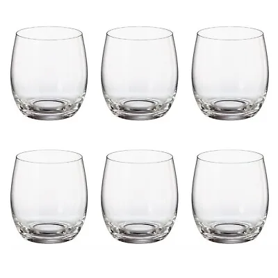 Buy Crystal Bohemia Mergus Collection Set Of 6 410 Ml Whisky Water Tumbler Glasses • 19.99£