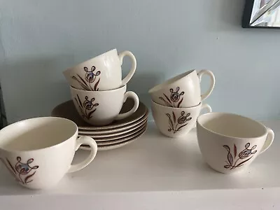 Buy Rare Vintage Poole Pottery 1950s Coffee Cup Set • 19.99£