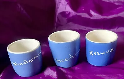 Buy Devon Ware Pottery Blue Egg Cups • 1.80£