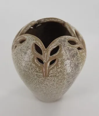 Buy Studio Pottery Vase Signed Unique Unusual Interior Design Piece (H) • 26£