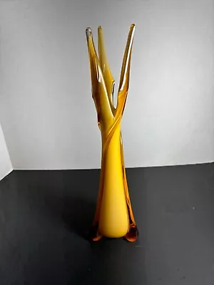 Buy Italian Opaline Colored Glass Vase 1970's MCM Murano? Italy Great Condition • 163.17£