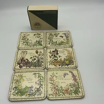Buy Vintage Taunton Vale Coasters Seasons Poetry Flowers Six Boxed  • 12.95£