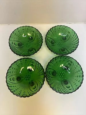 Buy Anchor Hocking Forest Green Burple Berry Serving Bowls Set Of 4 • 21.13£