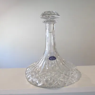 Buy Royal Doulton Finest Crystal Ships Decanter 9” Poland Beautiful! Orig Stickers • 74.77£