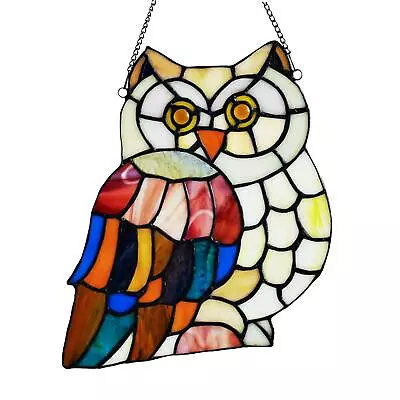Buy Stained Glass Window Hangings Owl Hanging Ornaments For Window Decoration • 42.54£