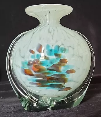 Buy Vintage Signed Mdina Hand Blown Vase - Malta - 111 Cm • 18£