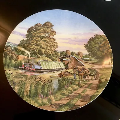 Buy Royal Worcester Porcelain Plate The Meeting Roger Kent Romance Of The Waterways • 12£
