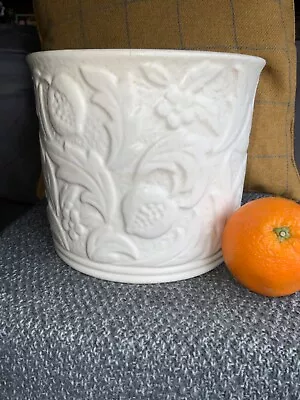 Buy Large Vintage Floral Cream Sylvac Planter Or Flower Pot, 7” High By 8” Across • 15£