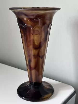 Buy Davidson Cloud Glass Trumpet Vase 7.5 Inch • 10£