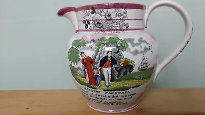 Buy Sunderland Lustre Pottery Jug (With Additional Decoration) Circa 1820-1840 • 130£