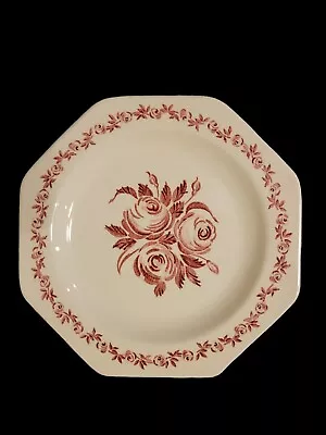 Buy J & G Meakin Trio 7  Plate Pink Roses Royal Staffordshire Ironstone England • 14.46£