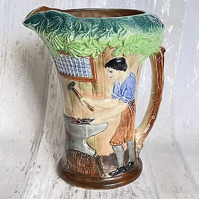 Buy Burleigh Ware Jug Pitcher Vase  The Village Blacksmith  Collection Ornament Fig • 39.85£