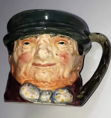 Buy Royal Doulton England Miniature Toby Jug  2 1/4  High, Some Crazing • 21£