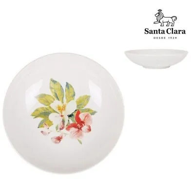 Buy 6x SANTA CLARA Stoneware Pasta Bowls Deep Dinner Plates TROPICAL Oc • 21.98£