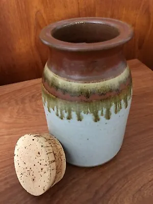 Buy Chris Aston Studio Pottery Utensil Holder Vase Pot Jar Elkesley Notts Stoneware • 46.99£