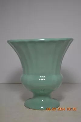 Buy Early York Pottery USA Green Turquoise Vase #117 • 13.96£
