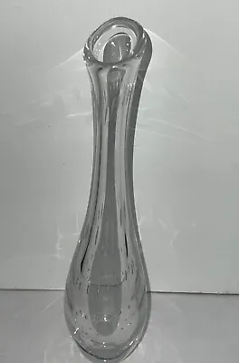 Buy Kosta Boda Vicke Lindstrand Vase W/ Controlled Air Bubbles Signed Kosta LH 1331 • 85.90£