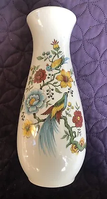 Buy Vintage Melba Ware Staffordshire 10 Inch Ceramic Vase Floral Pheasants  Vgc • 6£