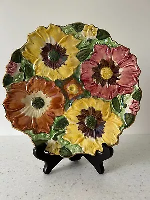 Buy Kensington Ware Decorative Plate Large Flowers 22cms Excellent Cond  • 18£