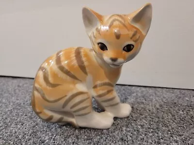 Buy Lomonosov Ginger Tabby Kitten Figurine Made In USSR • 20£