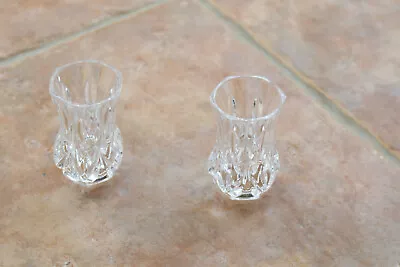 Buy Pair Of Cut Glass Candle Holders/tooth Pick Holders Approx 3 /8cm • 6.50£