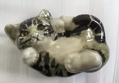 Buy Winstanley Collectable Vintage Signed Tabby Cat/Kitten Lying On Back Size 2 • 50£