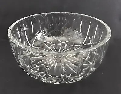 Buy Vintage Cut Glass Crystal Fruit Or Trifle Bowl - 8  - VGC • 8.95£