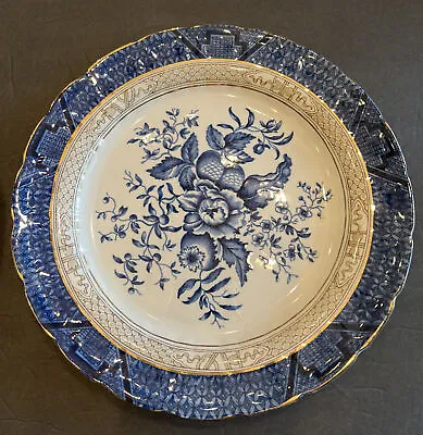 Buy Booths Dinner Plate China 733628 England Blue Floral Antique 1910 • 23.58£