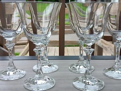 Buy 6 Royal Bavarian Crystal Wine Glasses German Hand-cut Stems Stunning Vintage • 36.50£
