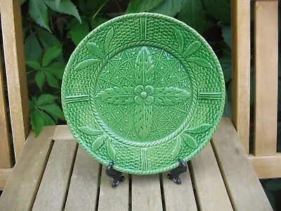 Buy Early Creamware Plate Green Glazed-extremely Light - 8 Inch Diameter • 40£